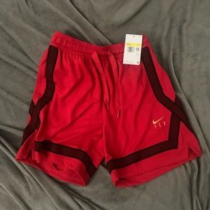 NWT Nike Swoosh Fly Crossover Basketball Shorts Red Women’s Size Small